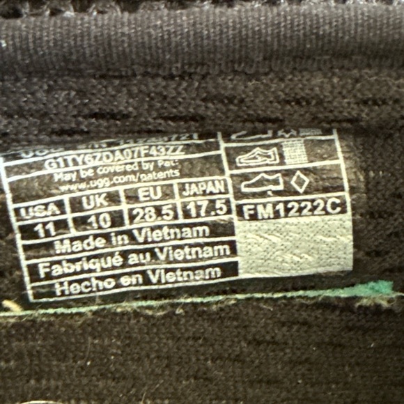 UGG Black Ballerina Shoes size Toddler 11 - Picture 6 of 8